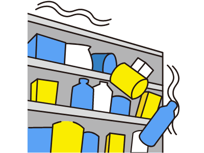 家具転倒・落下チェック